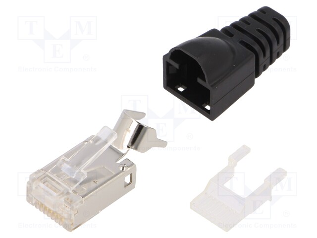 Plug; RJ45; PIN: 8; Cat: 6a,Class EA; shielded; gold-plated; IP20