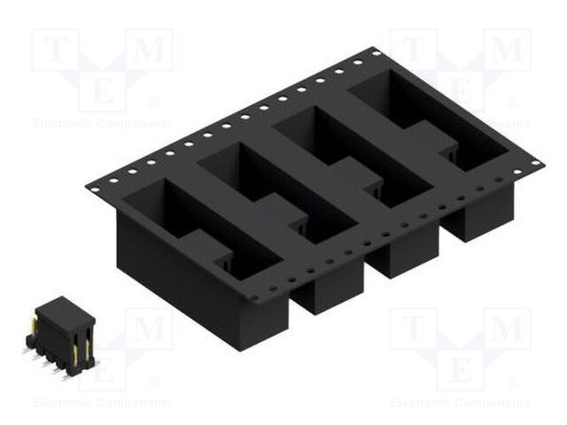 Connector: pin strips; pin header; male; PIN: 10; 2.54mm; SMT; 2x5