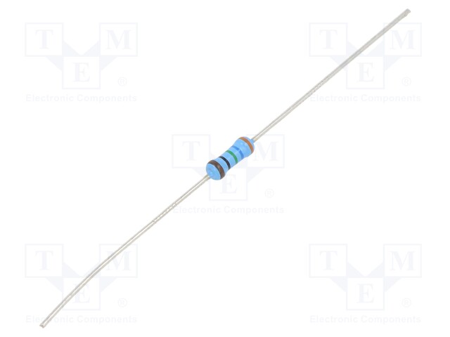 Resistor: thin film; THT; 365Ω; 600mW; ±5%; Ø2.5x6.5mm; 50ppm/°C