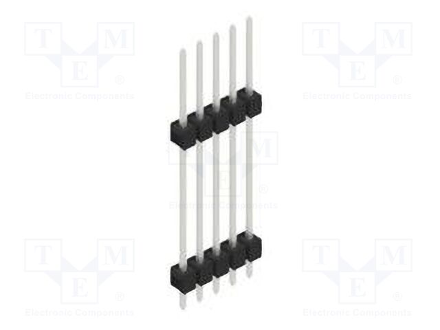Connector: pin strips; pin header; male; PIN: 5; 2.54mm; THT; 1x5