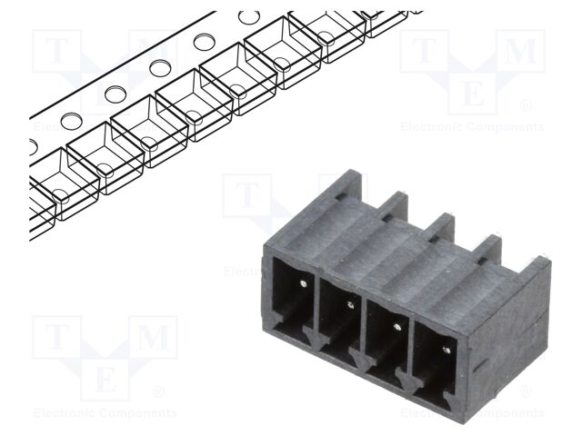Connector: pluggable terminal block; OQ; 10A; 300V; socket; male