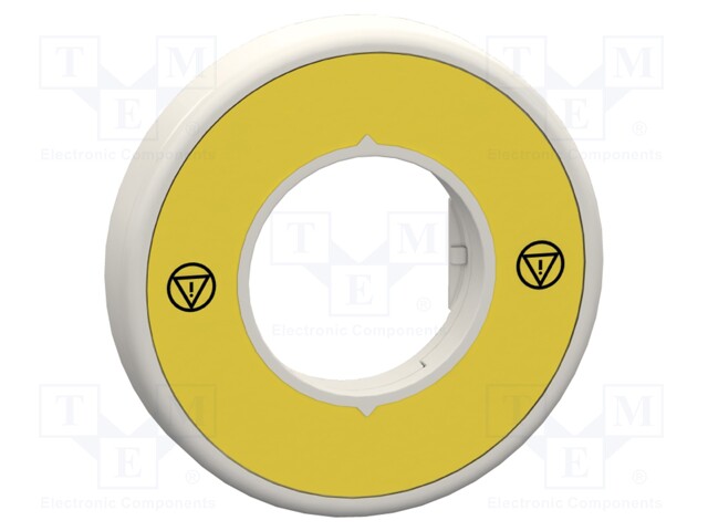 Legend Ring, Illuminated, Harmony XB4 Series, 24 V, Red/White, 60 mm, E-Stop Switch