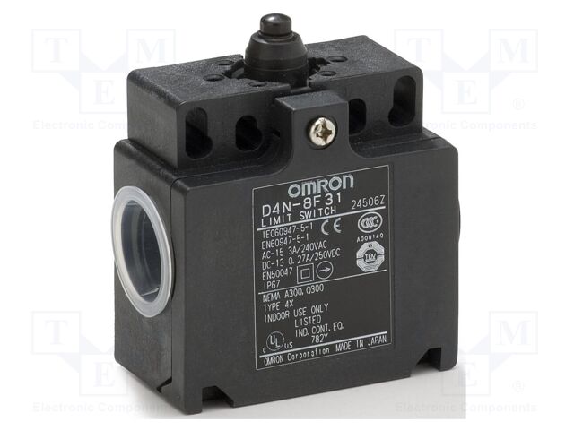 Limit switch; plunger; 10A; max.240VAC; max.250VDC; 2x M20; IP67