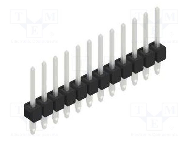 Connector: pin strips; pin header; male; PIN: 12; 2.54mm; THT; 1x12