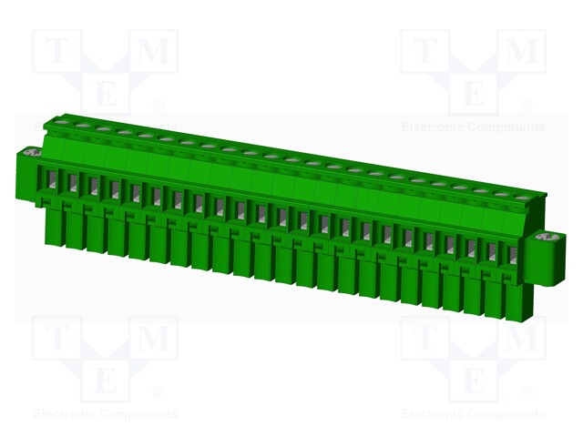 Connector: pluggable terminal block; plug; female; angled 90°