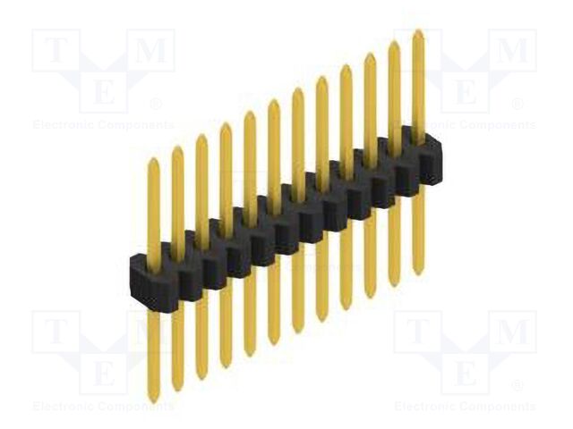 Connector: pin strips; pin header; male; PIN: 12; 1.27mm; THT; 1x12