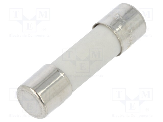 Fuse: fuse; 1.25A; 500VAC; ceramic,cylindrical; 5x20mm