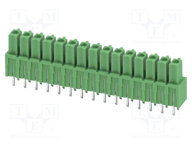 PCB headers, nominal cross section: 1.5 mm?, color: green, n