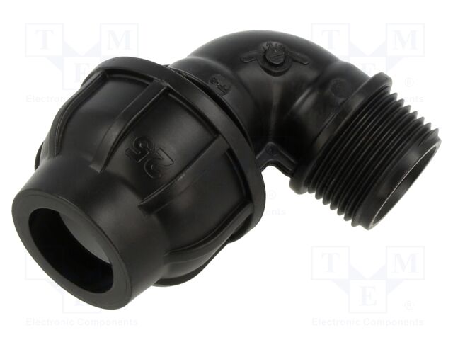 Splice terminal: clamping; Thread: G 1" external; 25mm; Plast