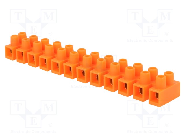 Terminal block; screw terminal; ways: 12; 16mm2; terminals: 24