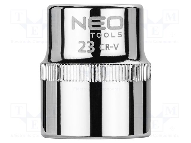 Socket; 6-angles,socket spanner; HEX 23mm; 1/2"