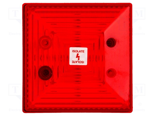 Signaller: lighting; flashing light; red; Series: SD40; 24VDC; IP65