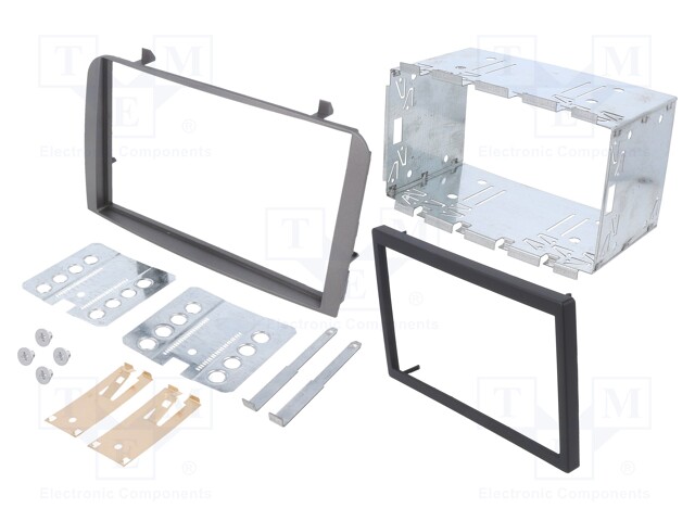 Radio mounting frame; Alfa Romeo; 2 DIN; anthracite