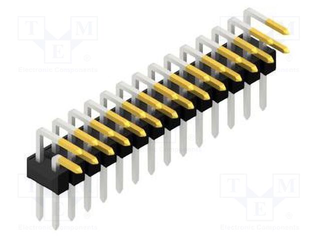 Connector: pin strips; pin header; male; PIN: 28; 2.54mm; THT; 2x14