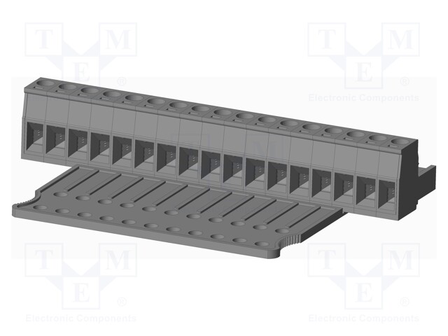 Connector: pluggable terminal block; plug; female; straight; grey