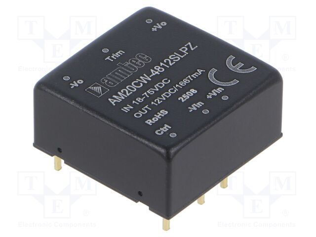 Converter: DC/DC; Protection: short circuit protection SCP