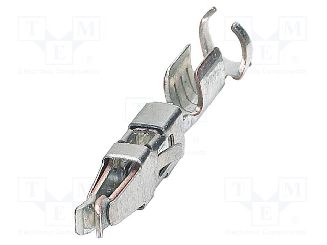 Female contact, is inserted into the plug after crimping the