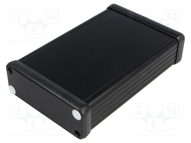 Enclosure: with panel; 1455; X: 78mm; Y: 120mm; Z: 27mm; aluminium