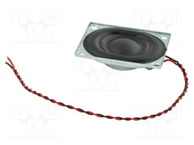 Loudspeaker; miniature; 2W; 8Ω; 27x20x5.9mm; 20kHz; fabric