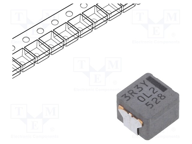 Inductor: wire; SMD; 3.3uH; 8.3A; 11.9mΩ; 7.5x7x5.4mm; ±20%