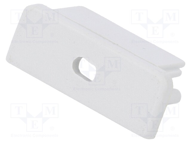 Cap for LED profiles; grey; ABS; Application: SURFACE14