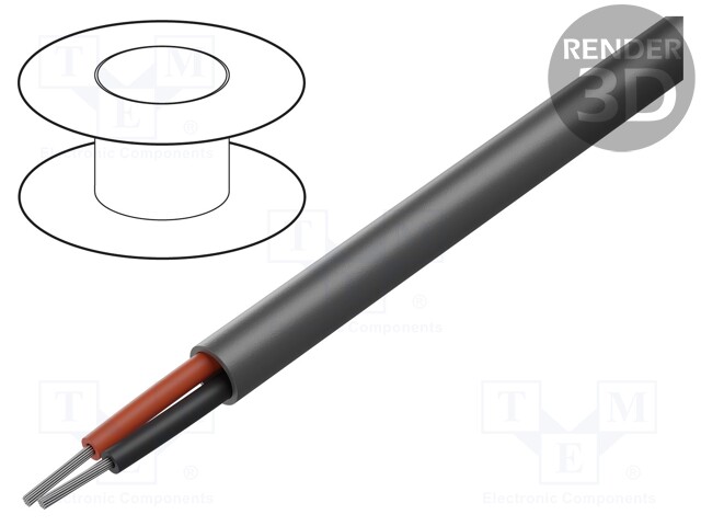 Wire; EcoFlex®; 2x16AWG; unshielded; 600V; 305m; Cu; stranded