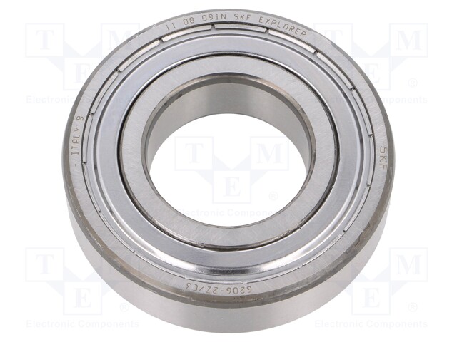 Bearing: single row deep groove ball; Øint: 30mm; Øout: 62mm