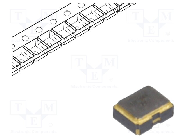 Resonator: quartz; 40MHz; 15pF; SMD; Body dim: 2x1.6x0.8mm; 10ms