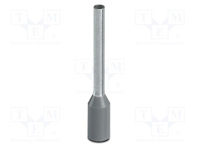 Tip: bootlace ferrule; insulated; copper; 0.75mm2; Bit len: 12mm