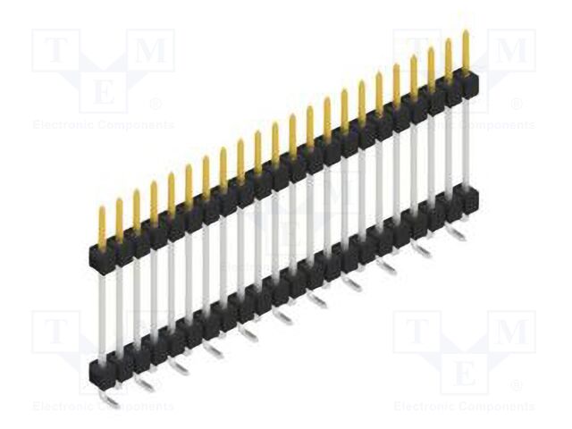 Connector: pin strips; pin header; male; PIN: 22; 2.54mm; SMT; 1x22