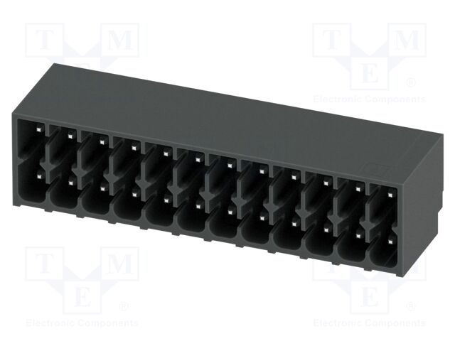 PCB headers, nominal cross section: 1.5 mm?, color: black, n