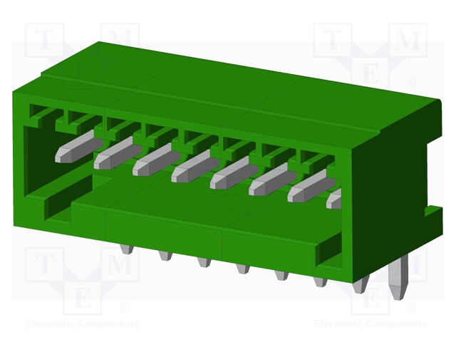 Connector: pluggable terminal block; socket; male; angled; THT