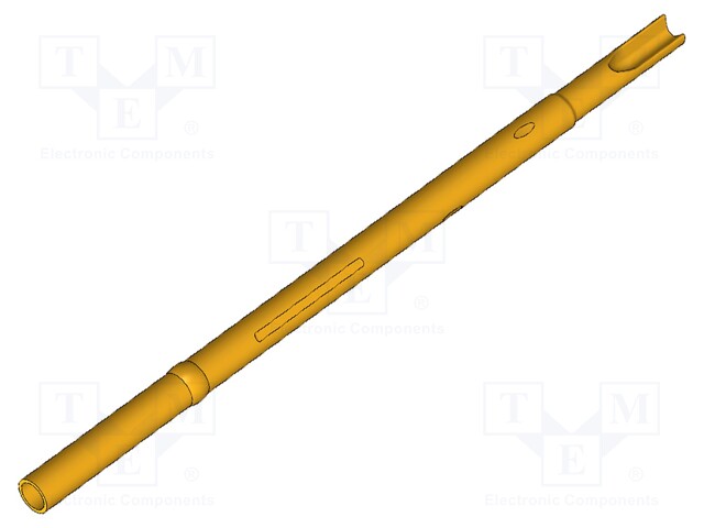 Test probe socket; Contact plating: gold-plated; soldered; 30mm