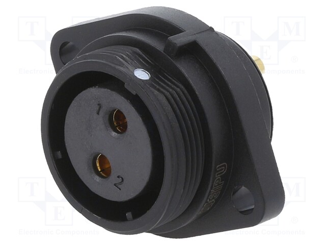 Socket; female; SP21; PIN: 2; IP68; soldering; 500V; 4mm2; 30A
