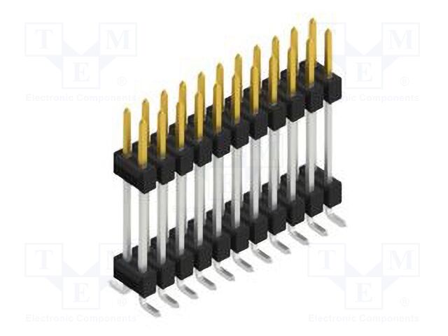 Connector: pin strips; pin header; male; PIN: 22; 2.54mm; SMT; 2x11