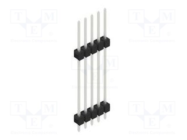 Connector: pin strips; pin header; male; PIN: 5; 2.54mm; THT; 1x5