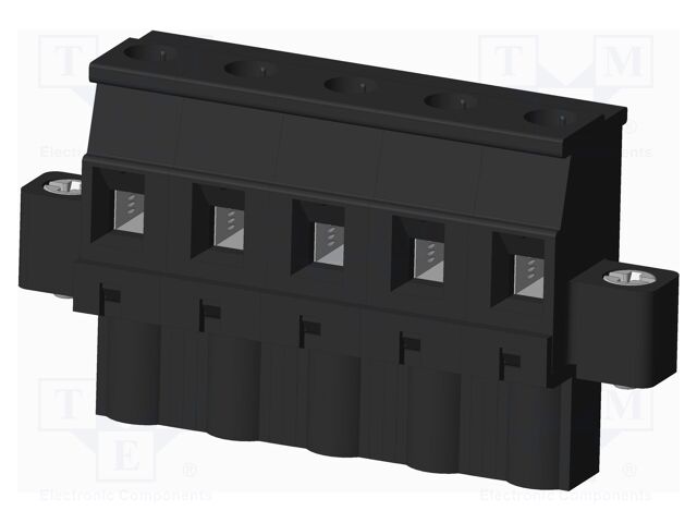 Connector: pluggable terminal block; plug; female; angled 90°