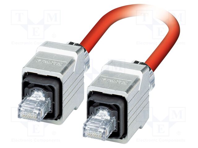 Patch cord; SF/UTP; Cat 5; RJ45 plug,both sides; stranded; 5m; PVC