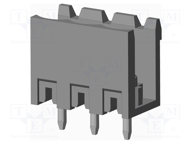Connector: pluggable terminal block; socket; male; on PCBs