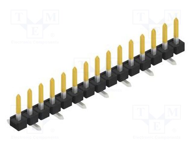 Connector: pin strips; pin header; male; PIN: 15; 2.54mm; SMT; 1x15