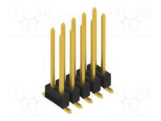 Connector: pin strips; pin header; male; PIN: 10; 2.54mm; SMT; 2x5