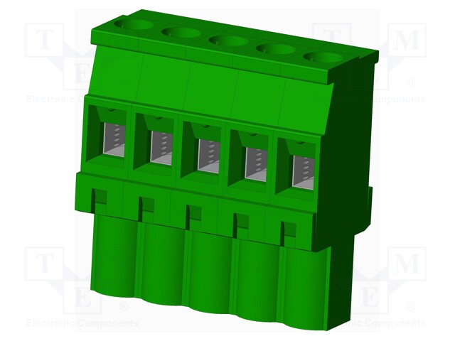 Connector: pluggable terminal block; plug; female; angled 90°
