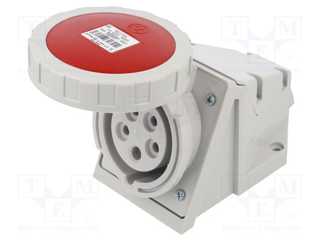 Connector: AC supply 3-phase; socket; female; 16A; 400VAC; IP67