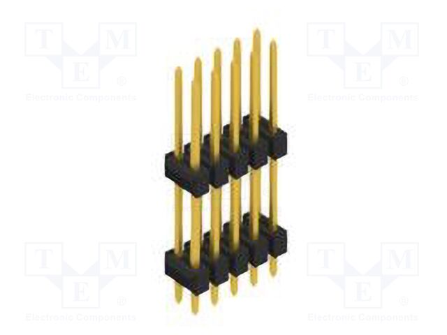 Connector: pin strips; pin header; male; PIN: 10; 2.54mm; THT; 2x5