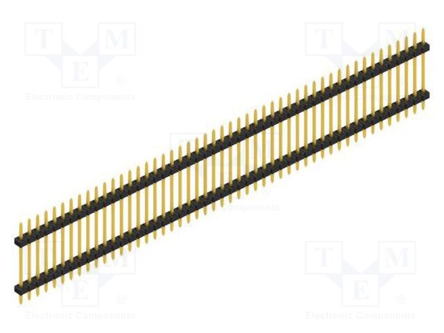 Connector: pin strips; pin header; male; PIN: 49; 2mm; THT; 1x49