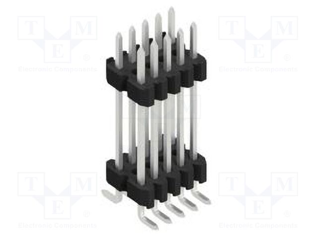 Connector: pin strips; pin header; male; PIN: 10; 1.27mm; SMT; 2x5