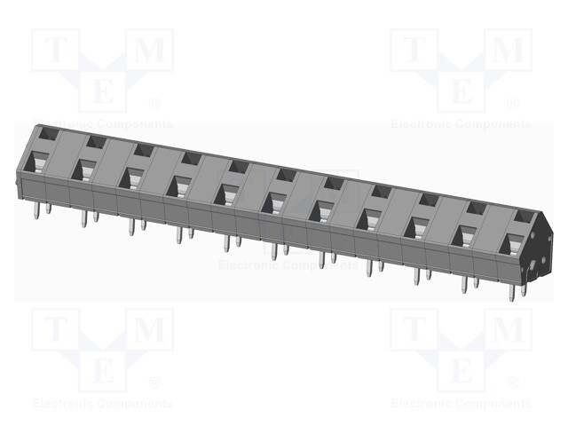 Connector: PCB terminal block; terminal; angled 45°; on PCBs