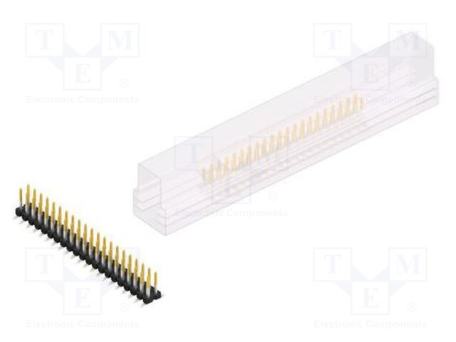 Connector: pin strips; pin header; male; PIN: 42; 2.54mm; SMT; 2x21