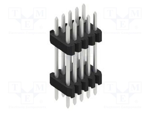 Connector: pin strips; pin header; male; PIN: 10; 1.27mm; THT; 2x5