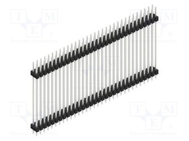 Connector: pin strips; pin header; male; PIN: 64; 2.54mm; THT; 2x32